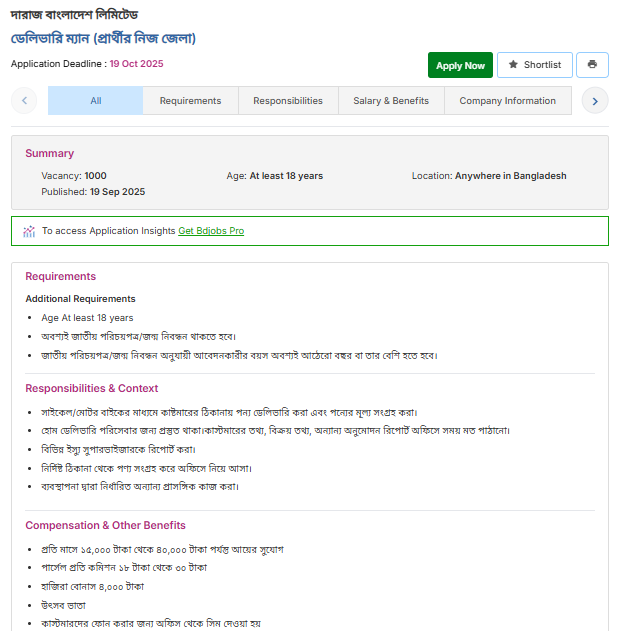 Daraz job apply online