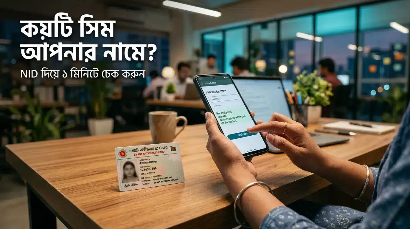 কয়টি সিম রেজিস্ট্রেশন আছে দেখার উপায় এবং NID দিয়ে ১ মিনিটে চেক করার নিয়মাবলী