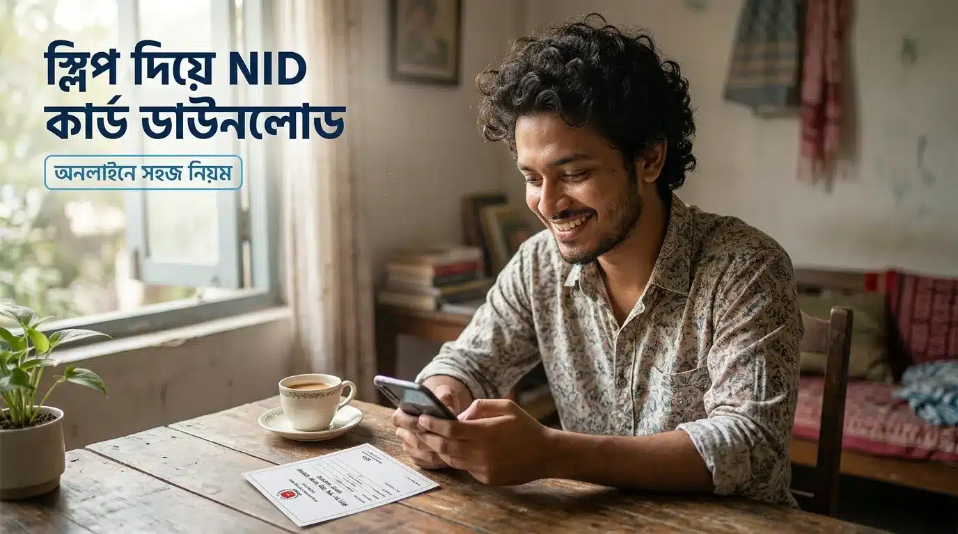 স্লিপ নাম্বার দিয়ে ভোটার আইডি কার্ড বের করার সহজ ও নির্ভুল নিয়ম