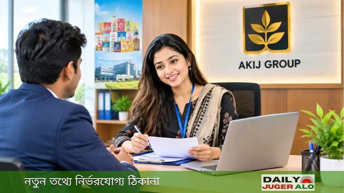 আকিজ গ্রুপের চাকরির নিয়োগসংক্রান্ত পেশাগত আলোচনা ও সাক্ষাৎকারের দৃশ্য