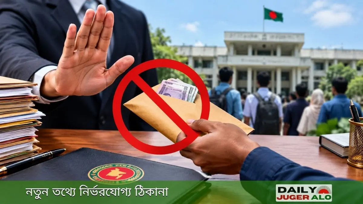সরকারি চাকরিতে তদবির ও অনৈতিক প্রভাব প্রতিরোধের প্রতীকী ছবি