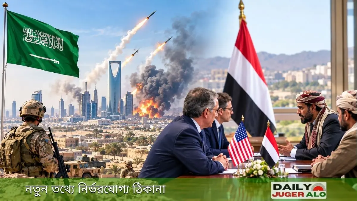 সৌদি আরবে হামলার মধ্যে যুক্তরাষ্ট্রের সঙ্গে হুথিদের গোপন বৈঠকের প্রতীকী দৃশ্য