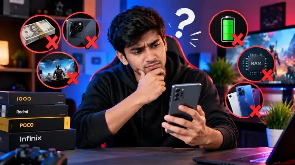 Infinix GT 50 Pro-সহ গেমিং ফোন কেনার সময় বাজেট, ব্যাটারি, র্যাম ও পারফরম্যান্স বিবেচনার প্রতীকী ছবি।