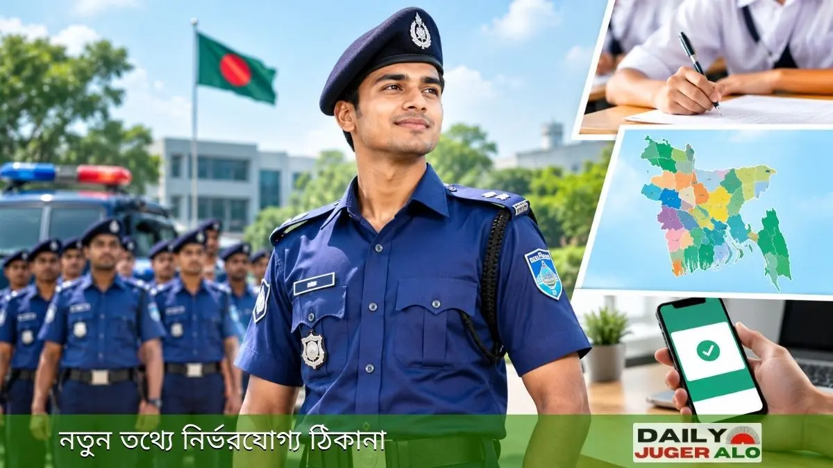 Police Job Circular 2026 উপলক্ষে বাংলাদেশ পুলিশের নিয়োগ ও চাকরির আবেদনসংক্রান্ত ফিচার ইমেজ।