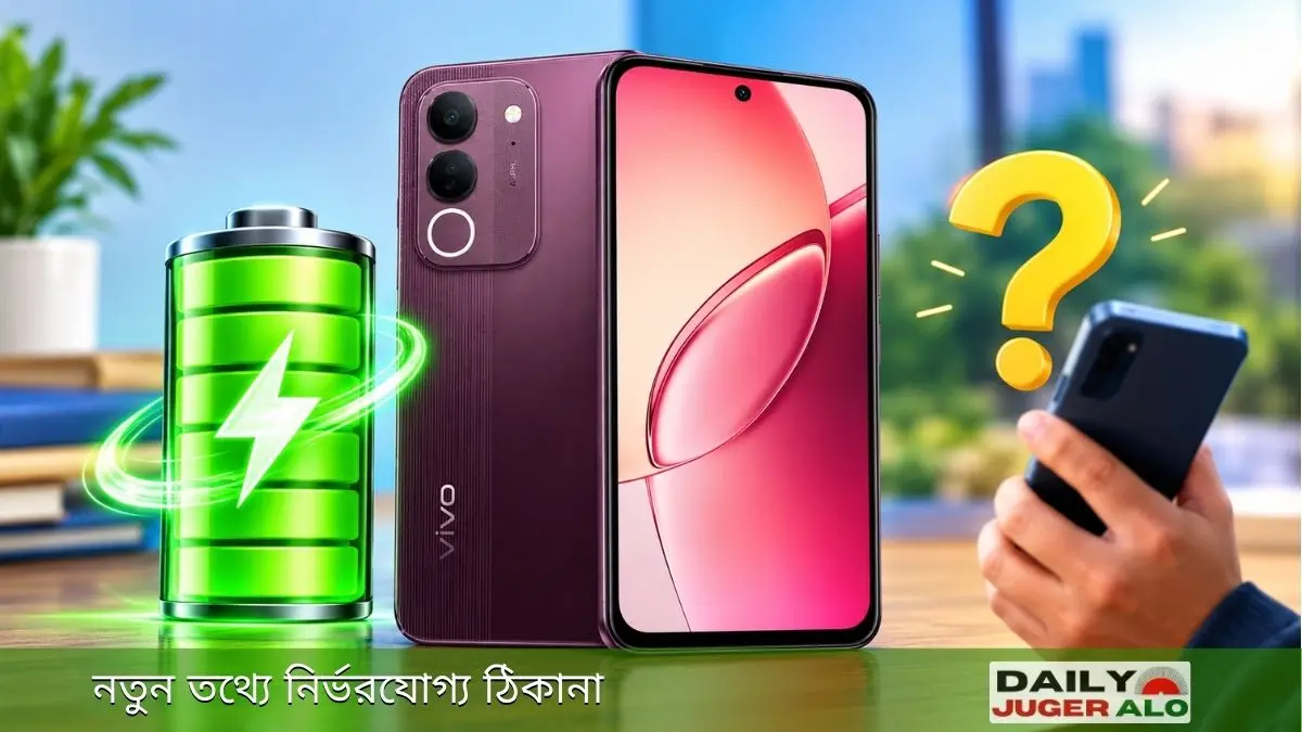 Vivo Y32 স্মার্টফোনের ডিজাইন, ক্যামেরা ও ডিসপ্লের দৃশ্য
