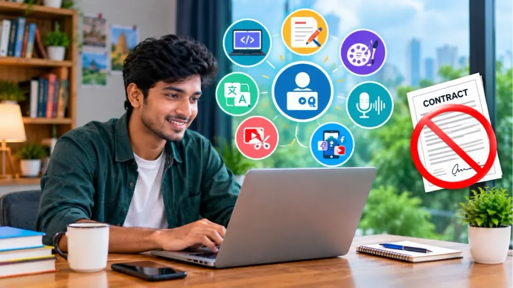 ইনভেস্ট ছাড়া অনলাইন ইনকাম করতে গিয়ে মার্কেটপ্লেসের বাইরে চুক্তি ছাড়া কাজ করার ঝুঁকি তুলে ধরা হয়েছে।