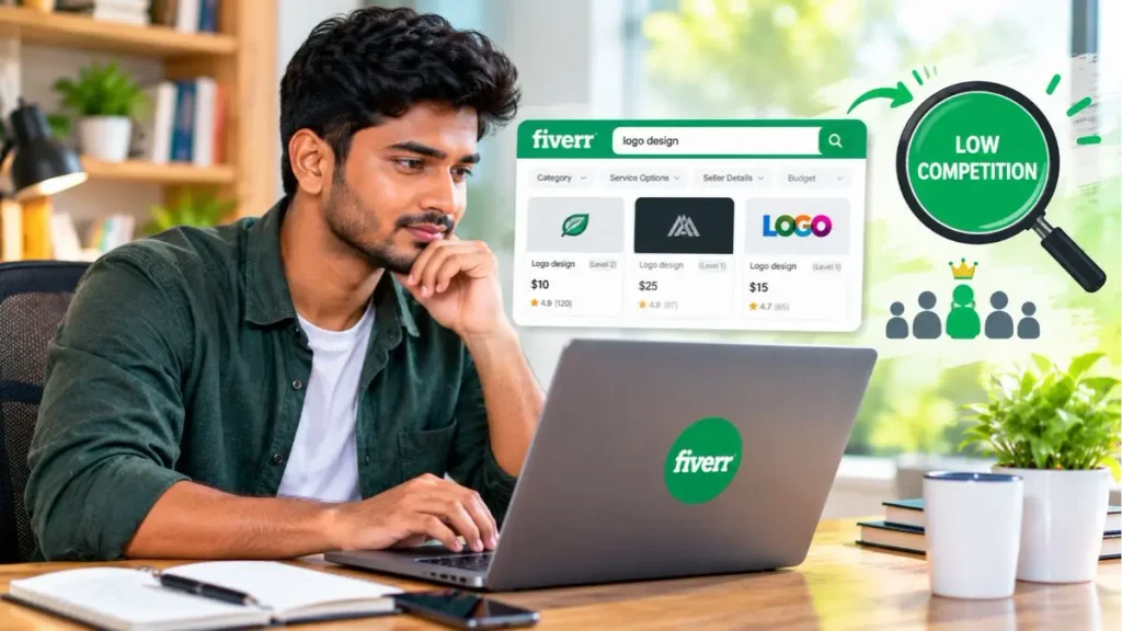 ফাইভারে কাজ পাওয়ার উপায় হিসেবে কম প্রতিযোগিতার ফ্রিল্যান্সিং গিগ খুঁজছেন একজন বাংলাদেশি ফ্রিল্যান্সার